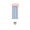 Bec 60leduri 12w carcasa plastic E27 alb rece