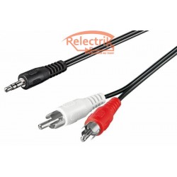 Cablu jack 3,5mm la 2RCA 1,5m